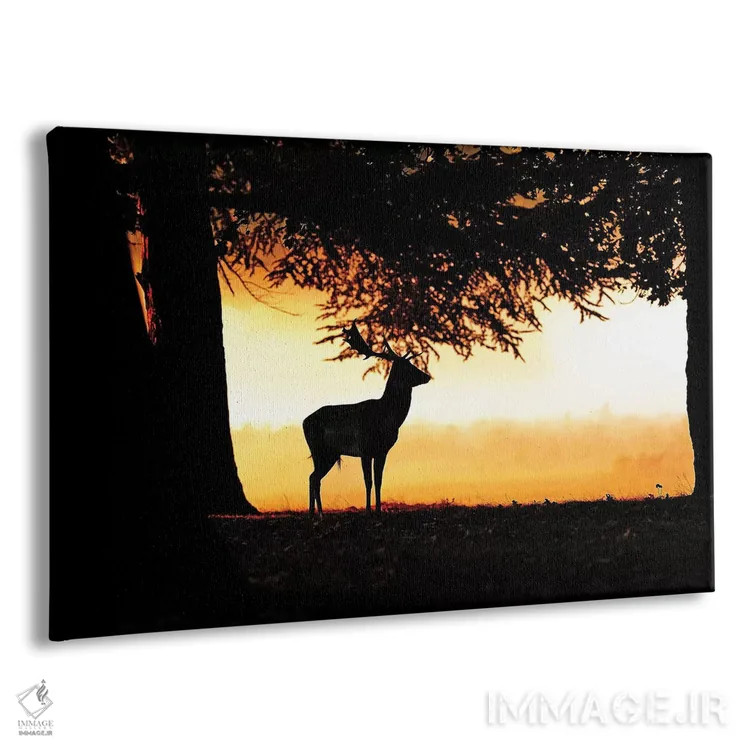 تابلو آفتاب تابان بر مزرعه اثر باور میسون - نمای پرسپکتیو محصول