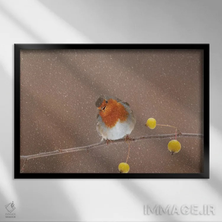 تابلو اشارهٔ شیطنتآمیز اثر باور میسون - نمای قابدار مشکی