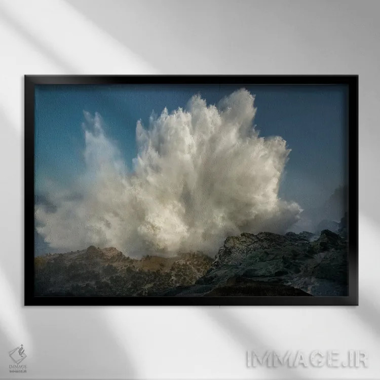تابلو ساحل تماشایی ۲ اثر دنیس فراتس - نمای قابدار مشکی
