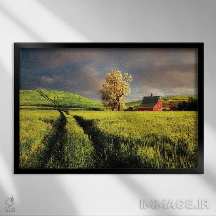 تابلو انبار بهاری ۳ اثر دنیس فراتس - نمای قابدار مشکی