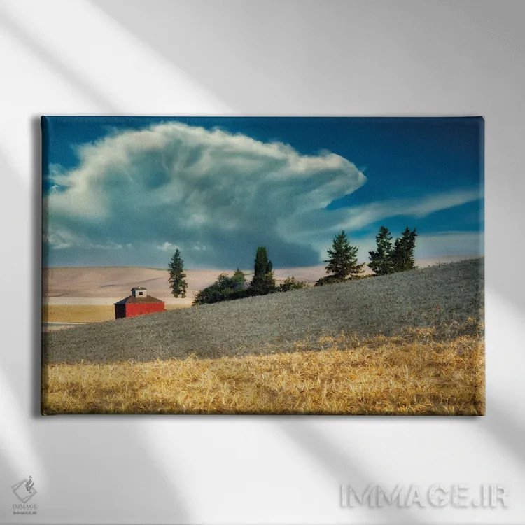 تابلو طوفان انبار اثر دنیس فراتس - نمای روبهرو روی دیوار