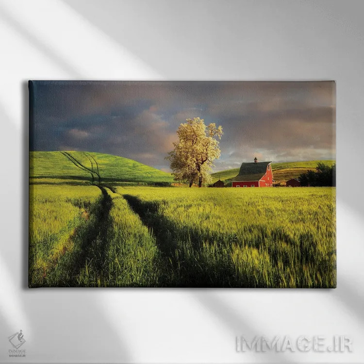 تابلو انبار بهاری ۳ اثر دنیس فراتس - نمای روبهرو روی دیوار
