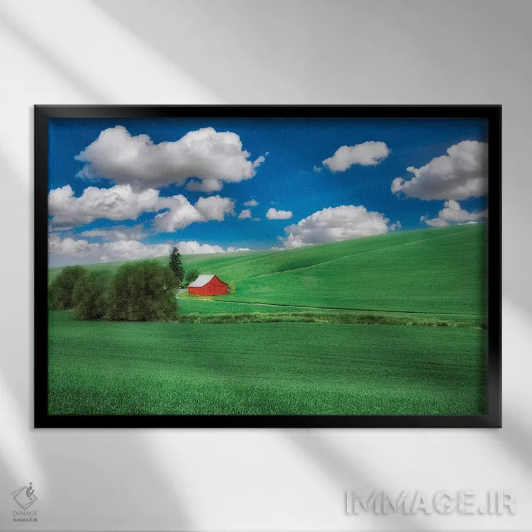 تابلو انبار بهاری ۴ اثر دنیس فراتس - نمای قابدار مشکی