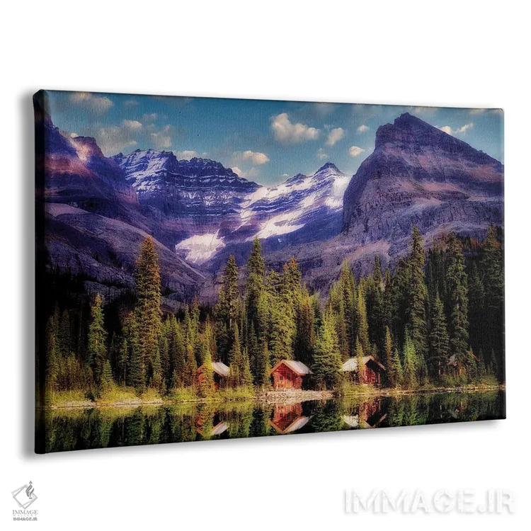 تابلو کلبههای دورافتاده اثر دنیس فراتس - نمای پرسپکتیو محصول