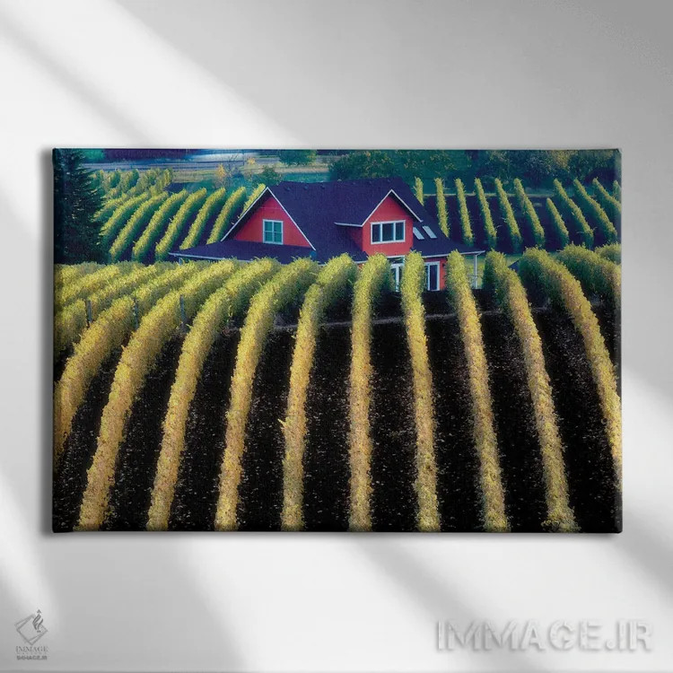 تابلو تاکستان پاییزی اثر دنیس فراتس - نمای روبهرو روی دیوار