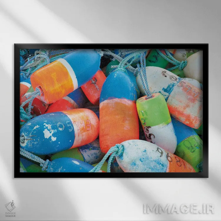 تابلو شناورها (دریایی) اثر دنیس فراتس - نمای قابدار مشکی