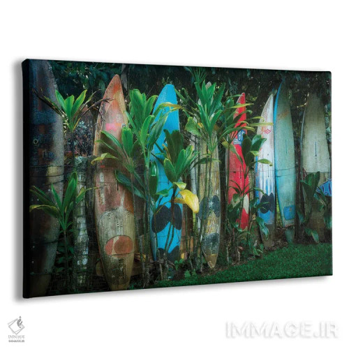 تابلو حصار با تخته موجسواری V اثر دنیس فراتس - نمای پرسپکتیو محصول