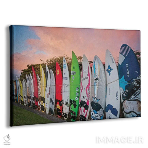 تابلو حصار با تخته موجسواری VI اثر دنیس فراتس - نمای پرسپکتیو محصول