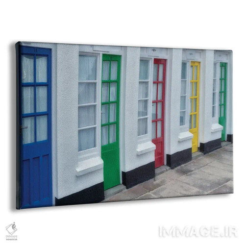 تابلو درهای رنگارنگ IV اثر دنیس فراتس - نمای پرسپکتیو محصول