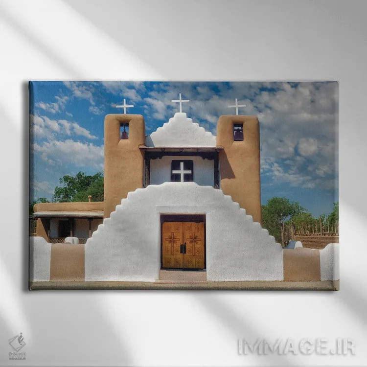 تابلو کلیسای تاوس اثر دنیس فراتس - نمای روبهرو روی دیوار