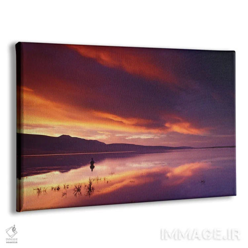 تابلو ماهیگیری در طلوع خورشید اثر دنیس فراتس - نمای پرسپکتیو محصول