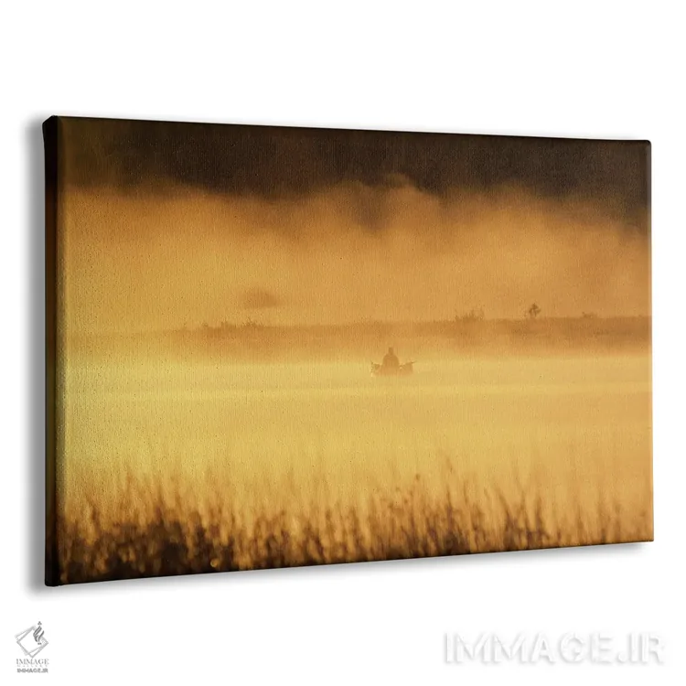 تابلو ماهیگیری در مه اثر دنیس فراتس - نمای پرسپکتیو محصول