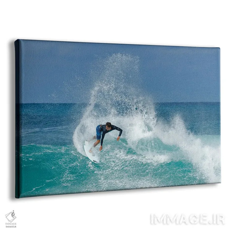 تابلو موجسواری اثر دنیس فراتس - نمای پرسپکتیو محصول