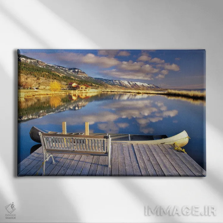 تابلو صبح آرام اثر دنیس فراتس - نمای روبهرو روی دیوار