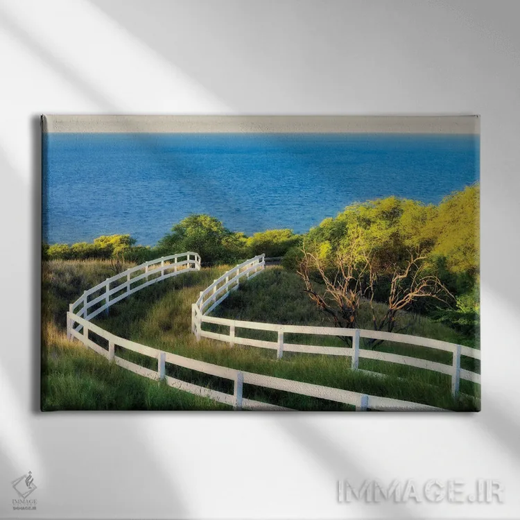 تابلو حصاری به سوی دریا اثر دنیس فراتس - نمای روبهرو روی دیوار