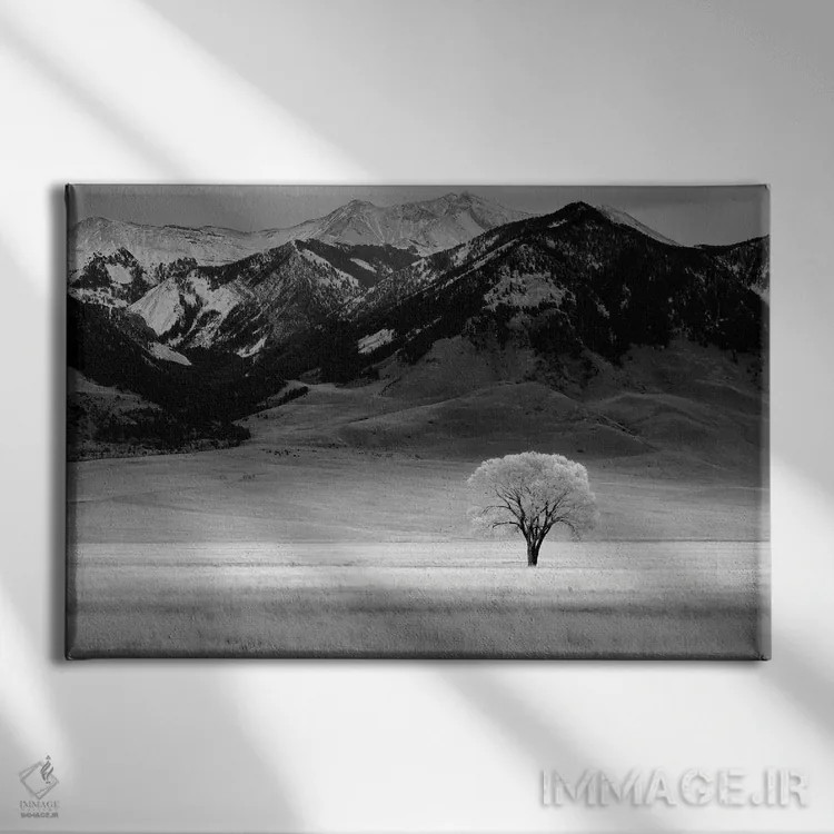 تابلو درخت تنها IV اثر دنیس فراتس - نمای روبهرو روی دیوار
