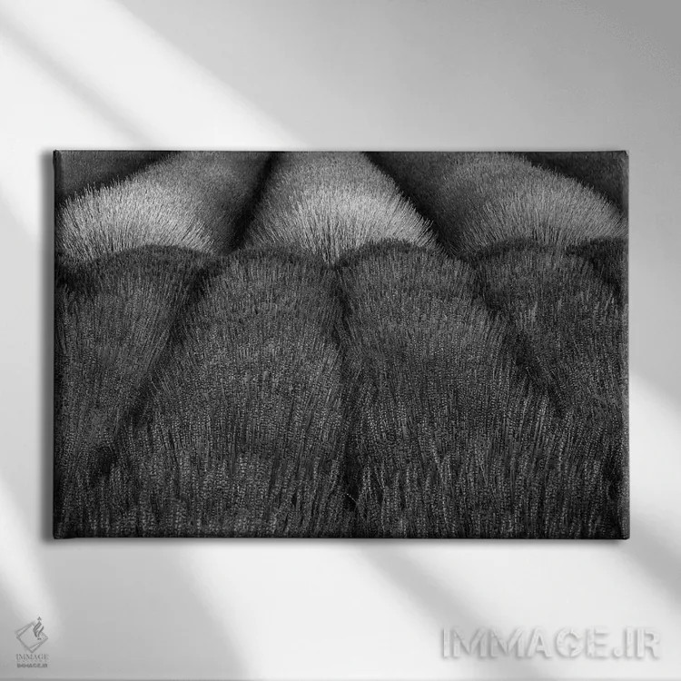 تابلو مزارع اسطوخودوس اثر دنیس فراتس - نمای روبهرو روی دیوار