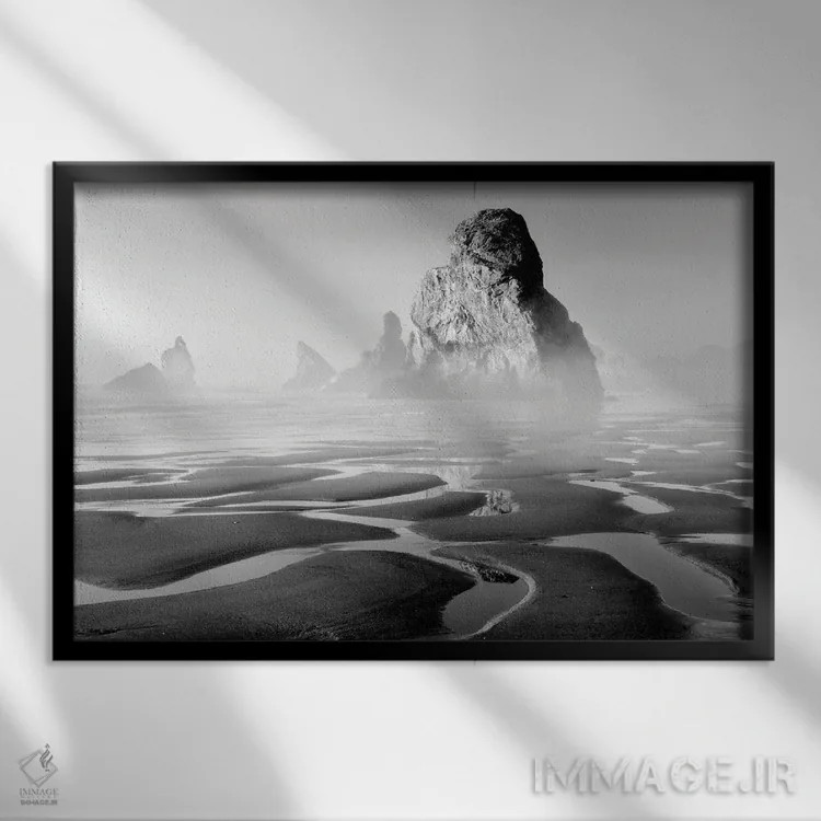 تابلو جزر اثر دنیس فراتس - نمای قابدار مشکی