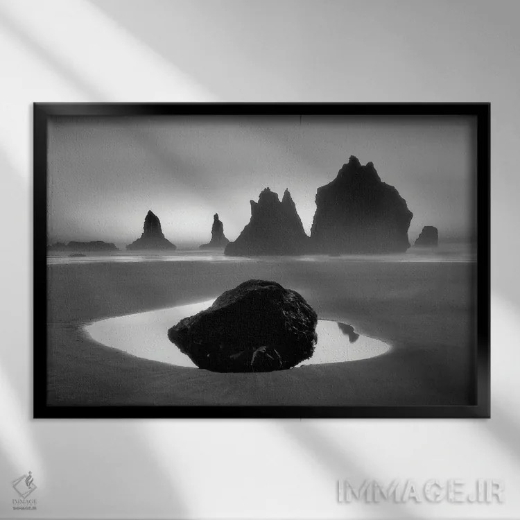 تابلو جزر II اثر دنیس فراتس - نمای قابدار مشکی