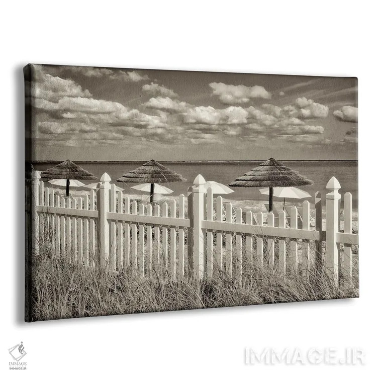 تابلو حصار و چترها اثر دنیس فراتس - نمای پرسپکتیو محصول