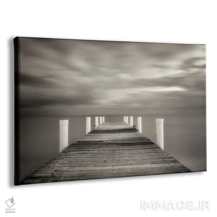 تابلو اسکله ساحلی اثر دنیس فراتس - نمای پرسپکتیو محصول