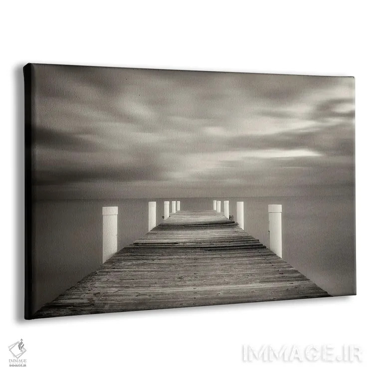 تابلو اسکله ساحلی اثر دنیس فراتس - نمای پرسپکتیو محصول