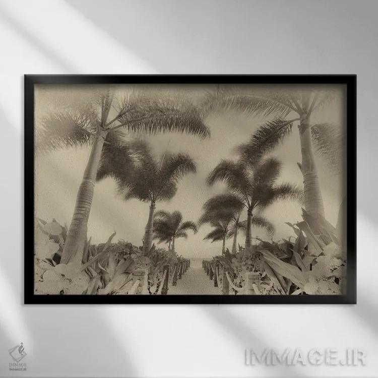 تابلو مسیر گرمسیری ۳ اثر دنیس فراتس - نمای قابدار مشکی