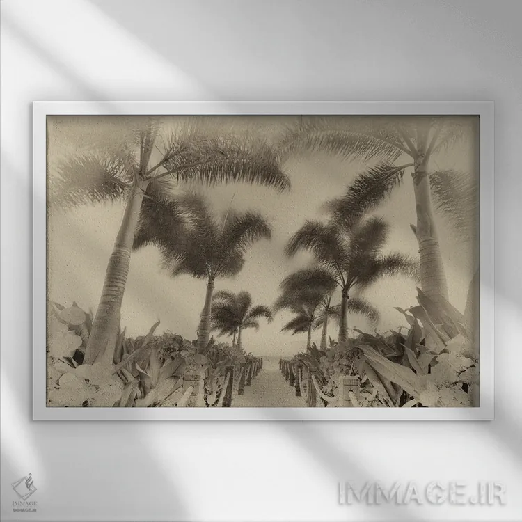 تابلو مسیر گرمسیری ۳ اثر دنیس فراتس - نمای قابدار سفید