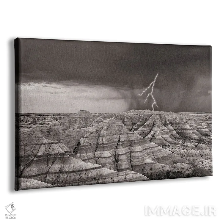 تابلو اراضی بایر ۴ اثر دنیس فراتس - نمای پرسپکتیو محصول