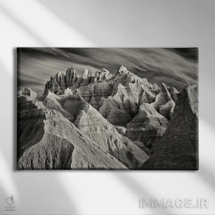 تابلو اراضی بایر ۲ اثر دنیس فراتس - نمای روبهرو روی دیوار