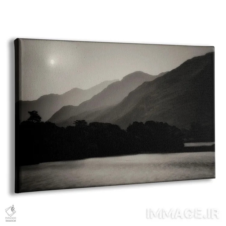 تابلو دریاچه در غروب اثر دنیس فراتس - نمای پرسپکتیو محصول