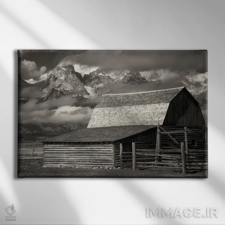 تابلو انبار تتون ۲ اثر دنیس فراتس - نمای روبهرو روی دیوار