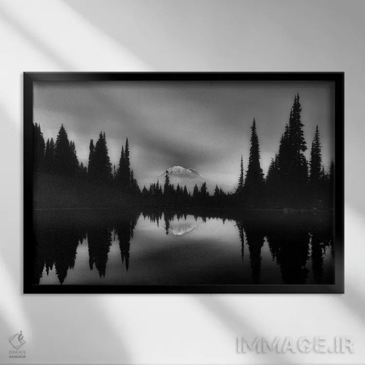 تابلو طلوع آرام اثر دنیس فراتس - نمای قابدار مشکی