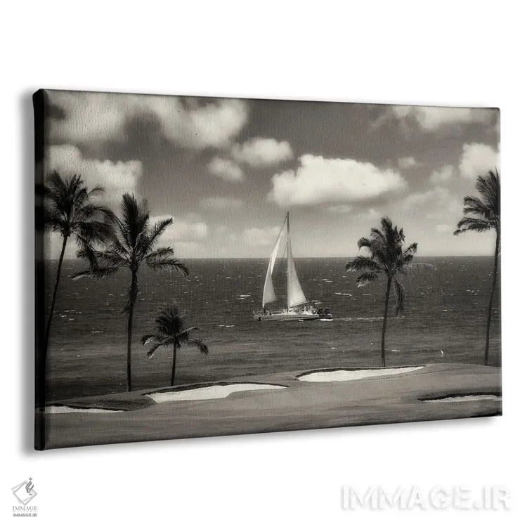 تابلو قایقرانی در زمین گلف اثر دنیس فراتس - نمای پرسپکتیو محصول