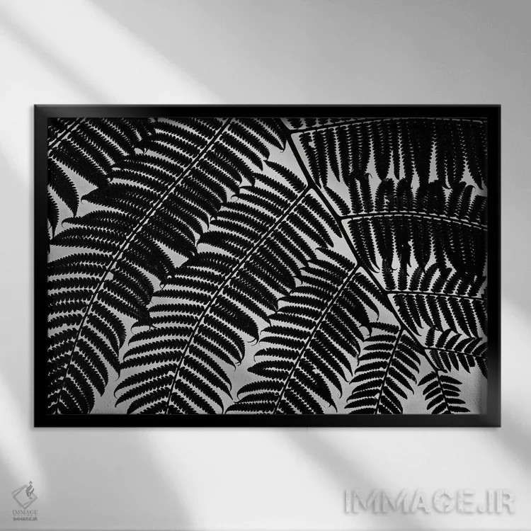 تابلو سایه سرخس اثر دنیس فراتس - نمای قابدار مشکی