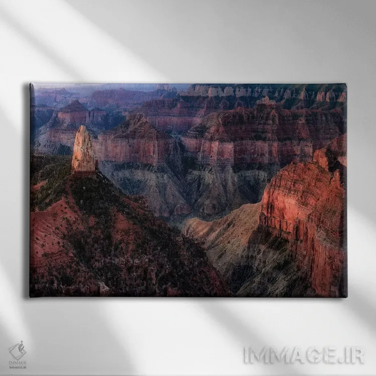 تابلو ساختار گراند کانیون ۱ اثر دنیس فراتس - نمای روبهرو روی دیوار