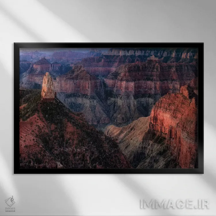تابلو ساختار گراند کانیون ۱ اثر دنیس فراتس - نمای قابدار مشکی