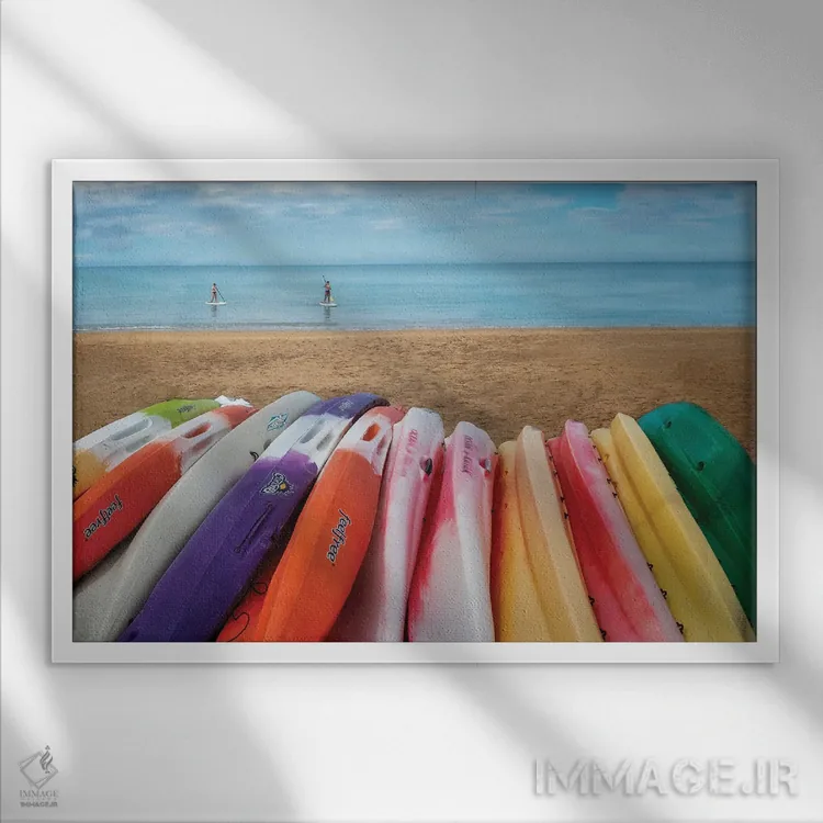 تابلو تختهپدلها اثر دنیس فراتس - نمای قابدار سفید