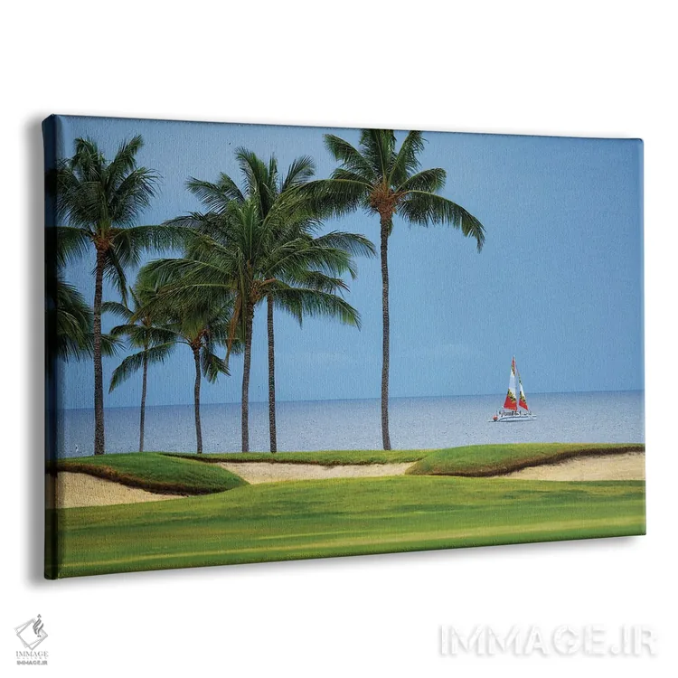 تابلو بادبانسواری گلف چهار اثر دنیس فراتس - نمای پرسپکتیو محصول