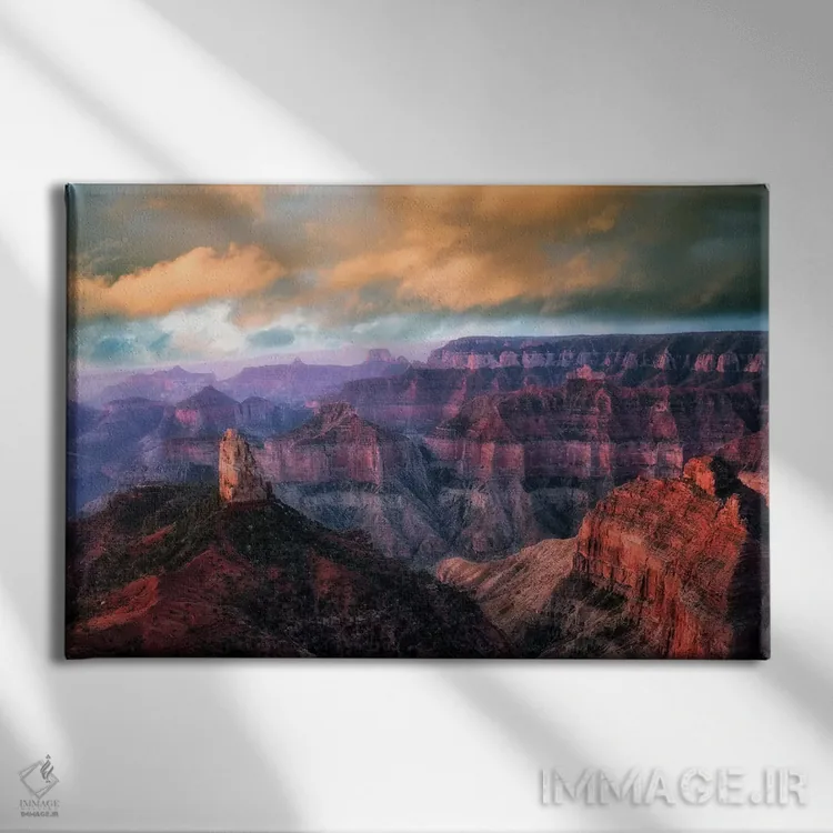 تابلو غروب گرند کنیون چهار اثر دنیس فراتس - نمای روبهرو روی دیوار