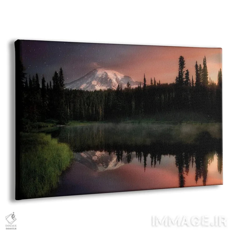 تابلو انعکاس کوه رینر اثر دنیس فراتس - نمای پرسپکتیو محصول