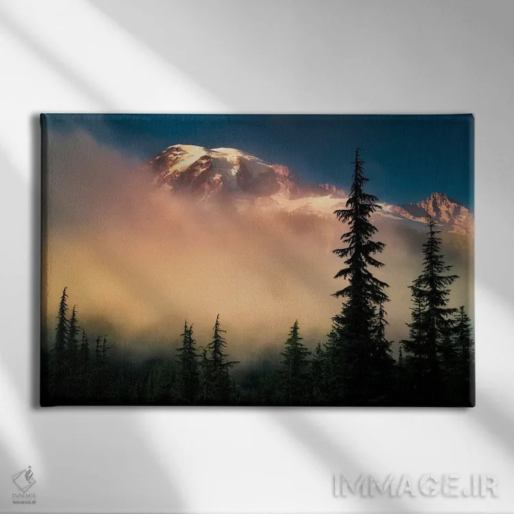 تابلو طلوع مهآلود رینر اثر دنیس فراتس - نمای روبهرو روی دیوار