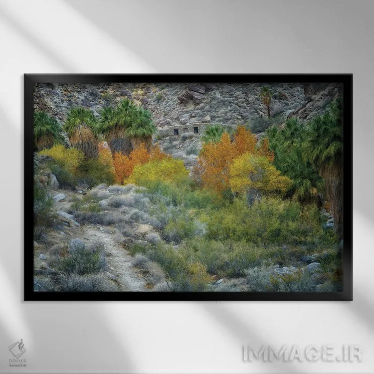 تابلو خانه سنگی اثر دنیس فراتس - نمای قابدار مشکی