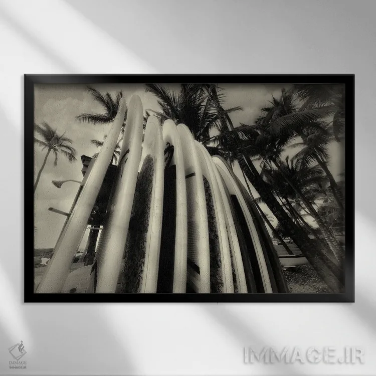 تابلو تختهموجسواریهای عتیقه اثر دنیس فراتس - نمای قابدار مشکی