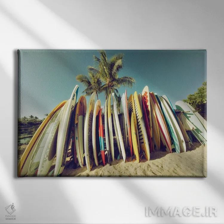 تابلو تختهموجسواریهای نوستالژیک ۳ اثر دنیس فراتس - نمای روبهرو روی دیوار