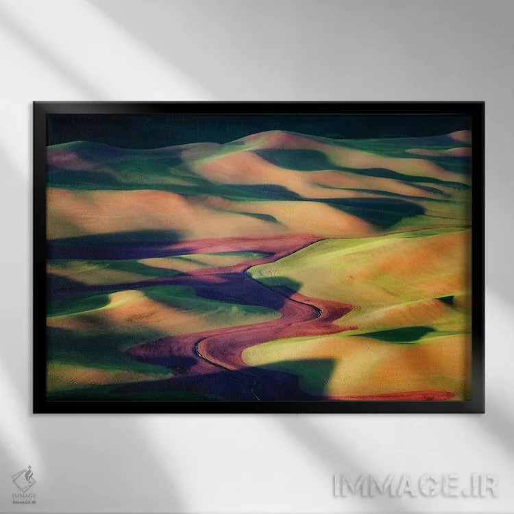 تابلو صبحگاه پالوس (ناحیه) اثر دنیس فراتس - نمای قابدار مشکی