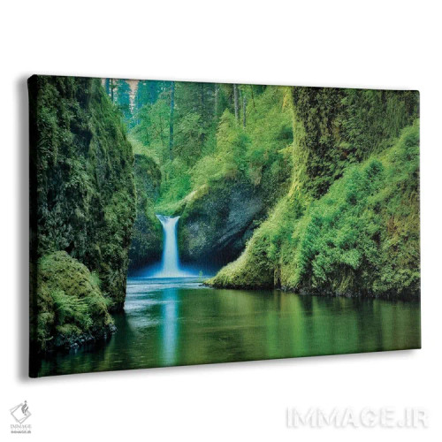 تابلو آبشار دره عمیق اثر دنیس فراتس - نمای پرسپکتیو محصول