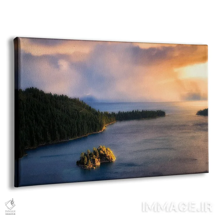 تابلو طوفان تاهو (دریاچه) اثر دنیس فراتس - نمای پرسپکتیو محصول