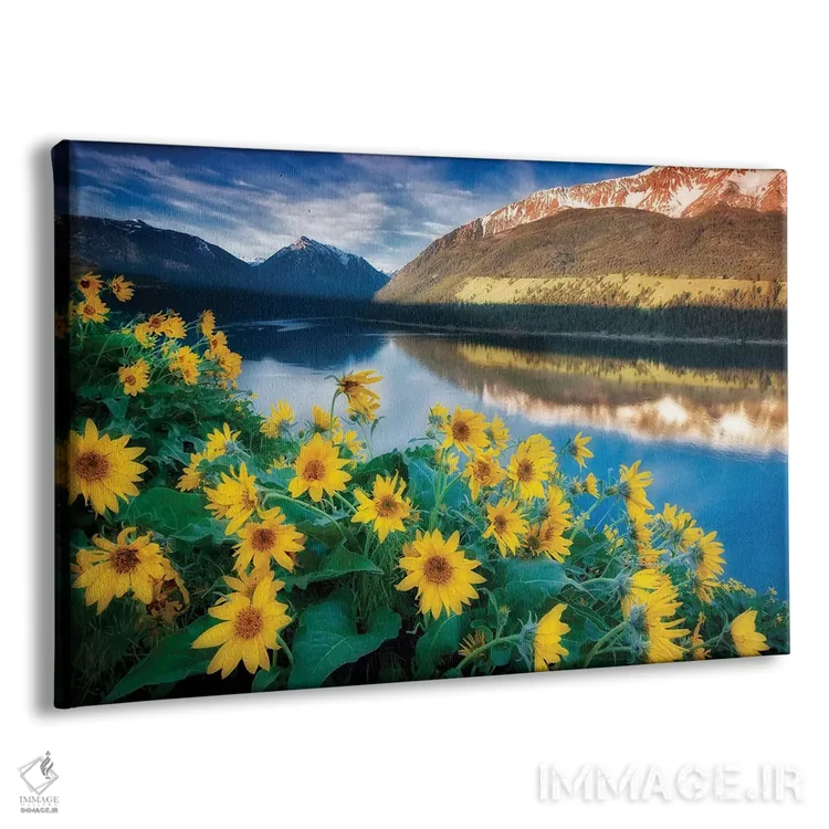 تابلو گلهای کنار دریاچه اثر دنیس فراتس - نمای پرسپکتیو محصول