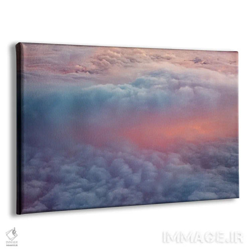 تابلو ابرهای غروب از بالا ۲ اثر دنیس فراتس - نمای پرسپکتیو محصول